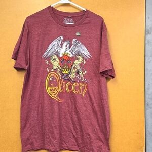 Mark's Size L Burgundy Heather Queen T-Shirt